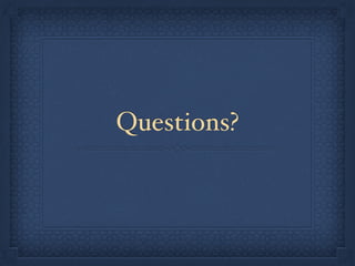 Why do producers of the 
hardware make it slower than it 
actually could be? 
 