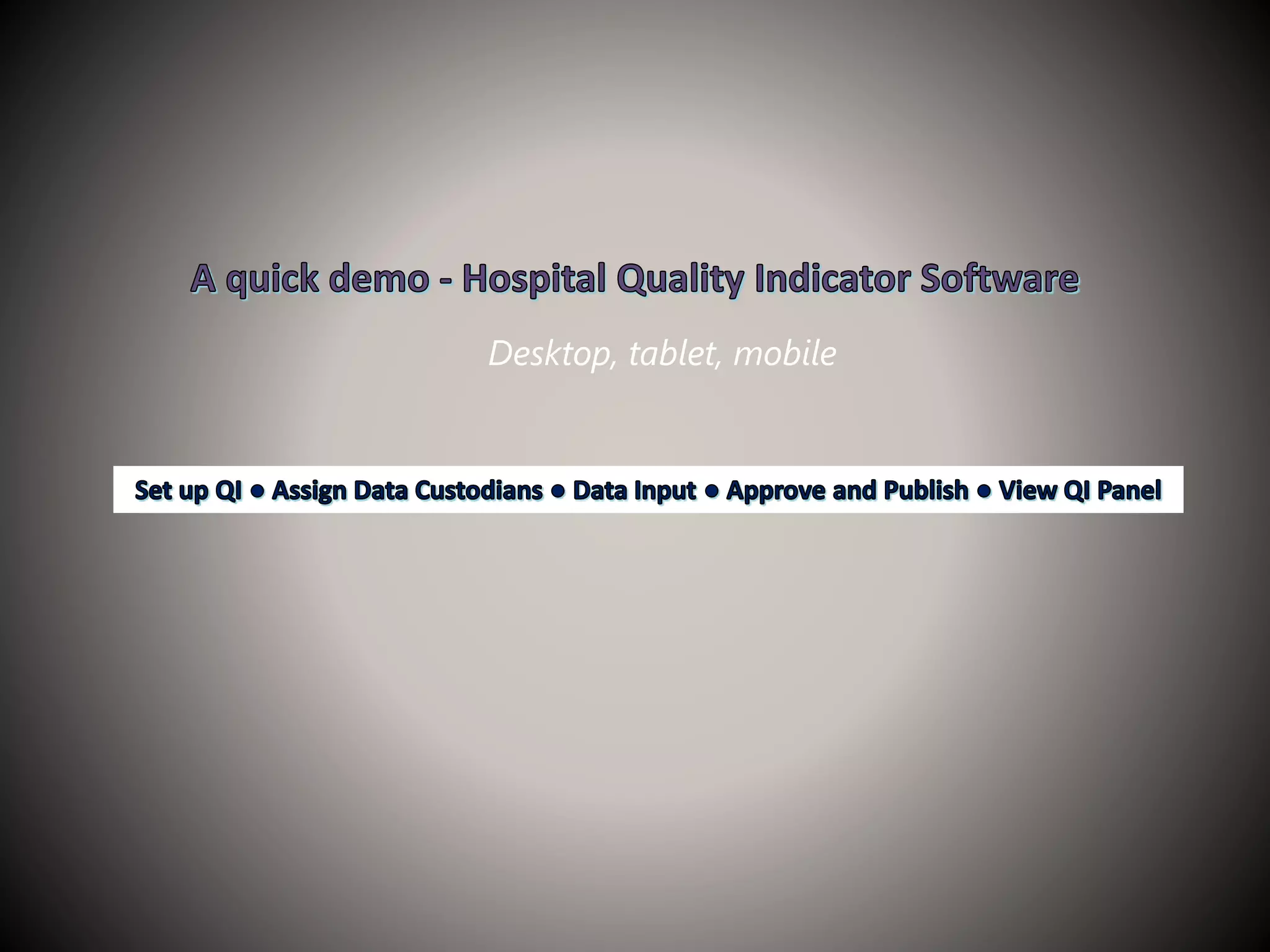 Desktop, tablet, mobile