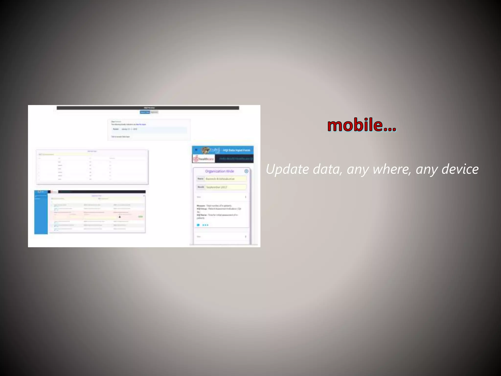 Update data, any where, any device