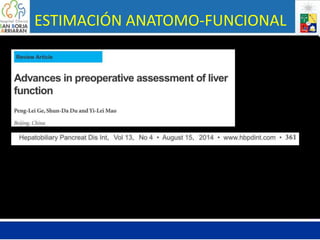 ESTIMACIÓN ANATOMO-FUNCIONAL
 