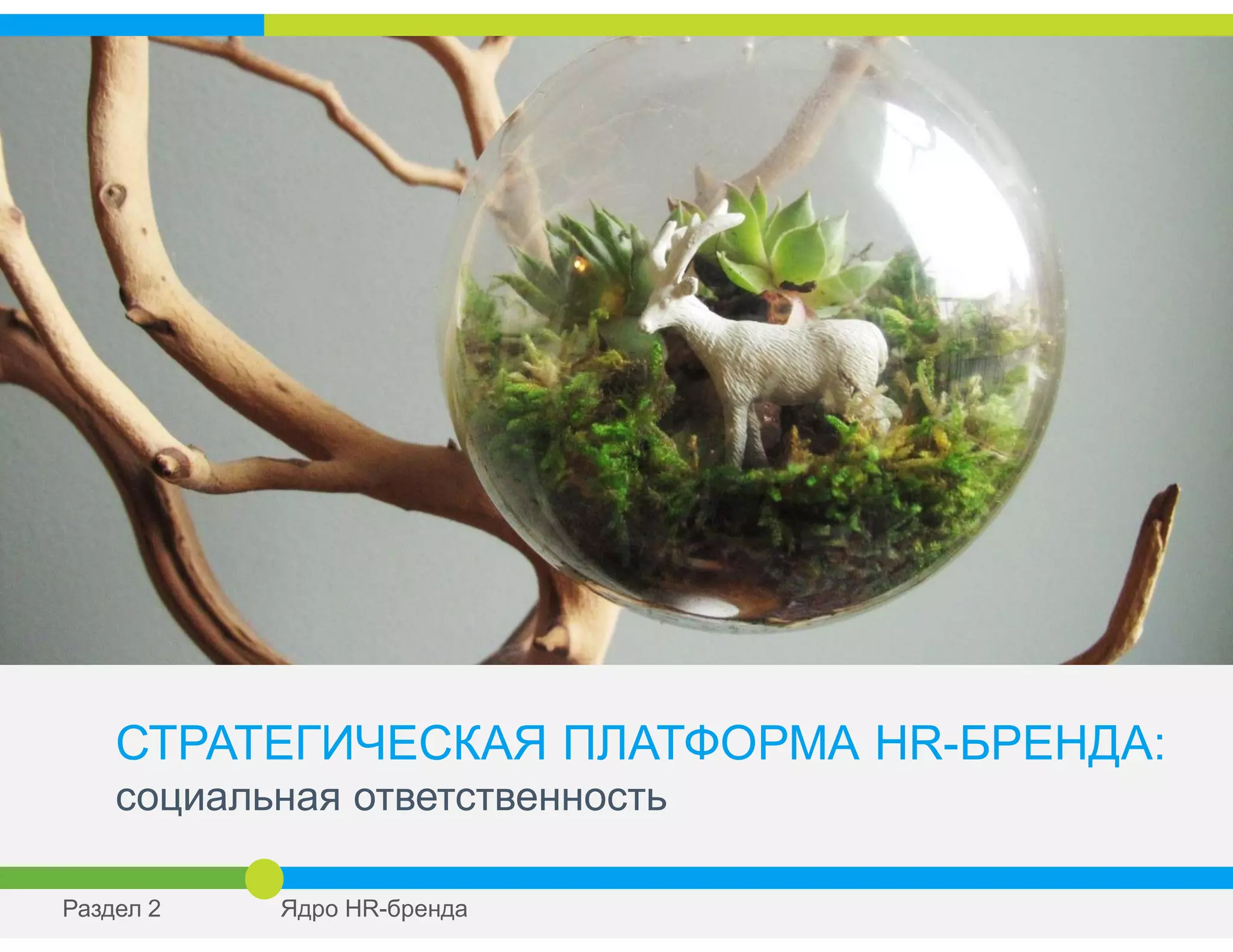 СТРАТЕГИЧЕСКАЯ ПЛАТФОРМА HR-БРЕНДА:
социальная ответственность
Раздел 2 Ядро HR-бренда
 