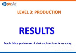 Level 3 Production Example 5 levels of leadership | PPTX