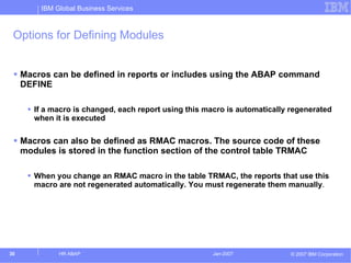HR ABAP Technical Overview | http://sapdocs.info/ | PPT