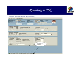 Reporting in HR
 