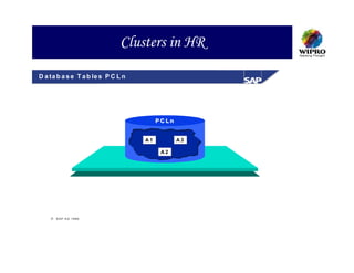 Clusters in HR
D a ta b a s e T a b le s P C L n




                                         PCLn


                                    A1          A3

                                          A2




     S A P A G 1999
 