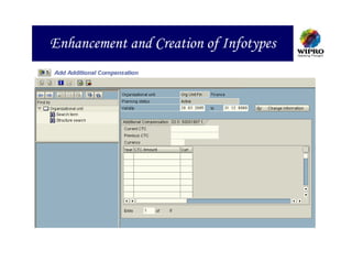 Enhancement and Creation of Infotypes
 