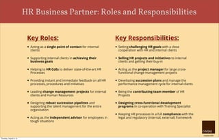 Hr Business Partner: Roles And Responsibilities