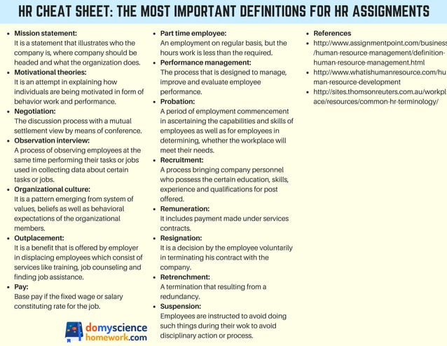 HR Cheat Sheet | PDF | Human Resources | Business