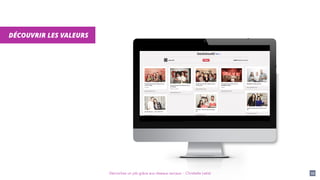 Décrochez un job grâce aux réseaux sociaux - Christelle Letist 22
DÉCOUVRIR LES VALEURS
 