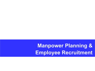 Manpower Planning & Employee Recruitment 