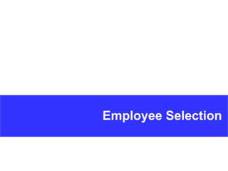 Employee Selection 