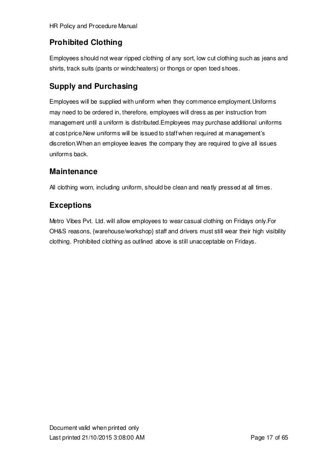 free employees handbook template