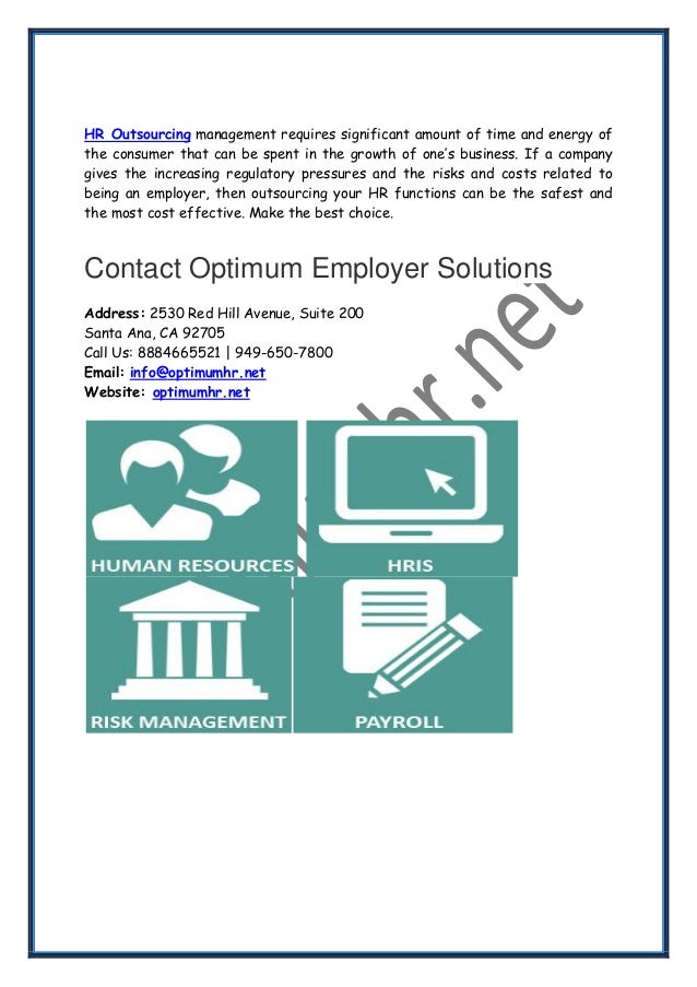 HR Outsourcing Management Services