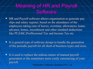 ESI Software, PF Software, HR and Payroll Software, HR Software ...