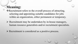 Hr recruitment | PPT