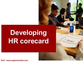Developing  HR  corecard  