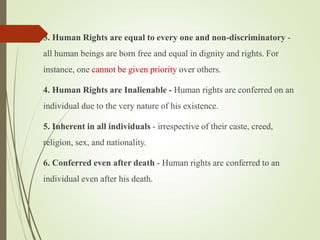 Inherent Rights Examples Human Rights- Unit wise Jurisprudence of Human Rights Its nature ...