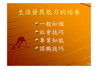 Hr 007 生涯規劃經驗分享