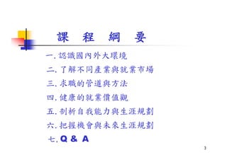 Hr 017 社會新鮮人生涯規劃