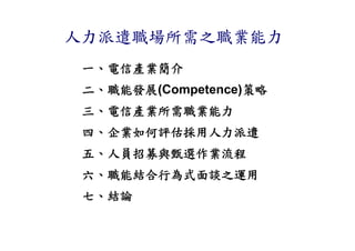 HR-089-電信產業職業能力