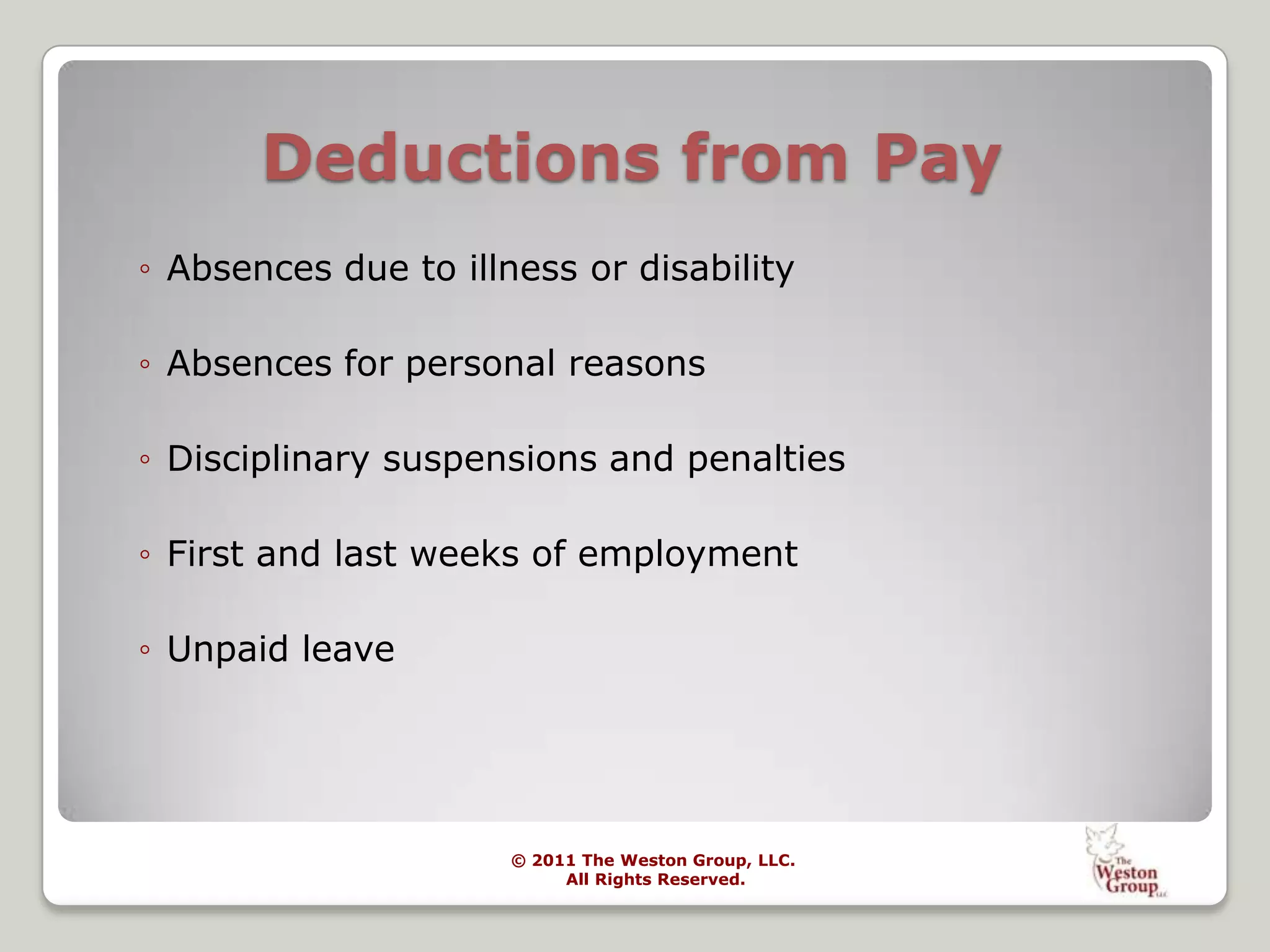 Walmart = $40 Million (in Massachusetts alone!)Top Five Risks#2 WAGE & HOUR VIOLATIONSRecent survey of Las Vegas based employees:Over 25% of survey respondents reported that they had received less than the minimum wage in the previous week, and 60% of those reported being underpaid by more than $1 per hour.