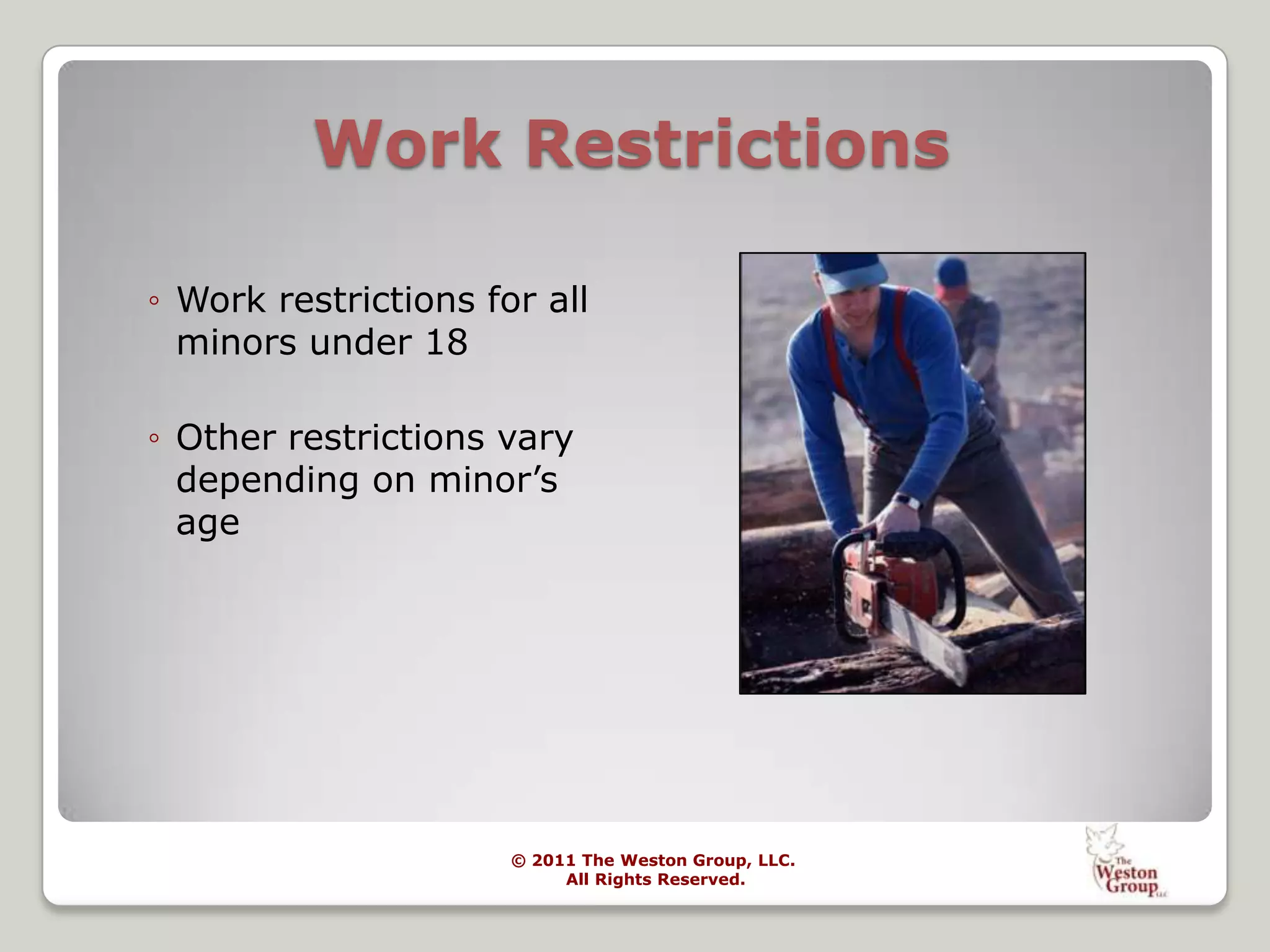 Almost a quarter worked off the clock (and weren't paid for it), and nearly two-thirds of those entitled to a meal break didn't receive the full, uninterrupted, work-free break required by law. Top Five Risks#2 WAGE & HOUR VIOLATIONSJust over 40% had deductions illegally taken from their paycheck (for breakage or to pay for tools or other items required for work, for example)