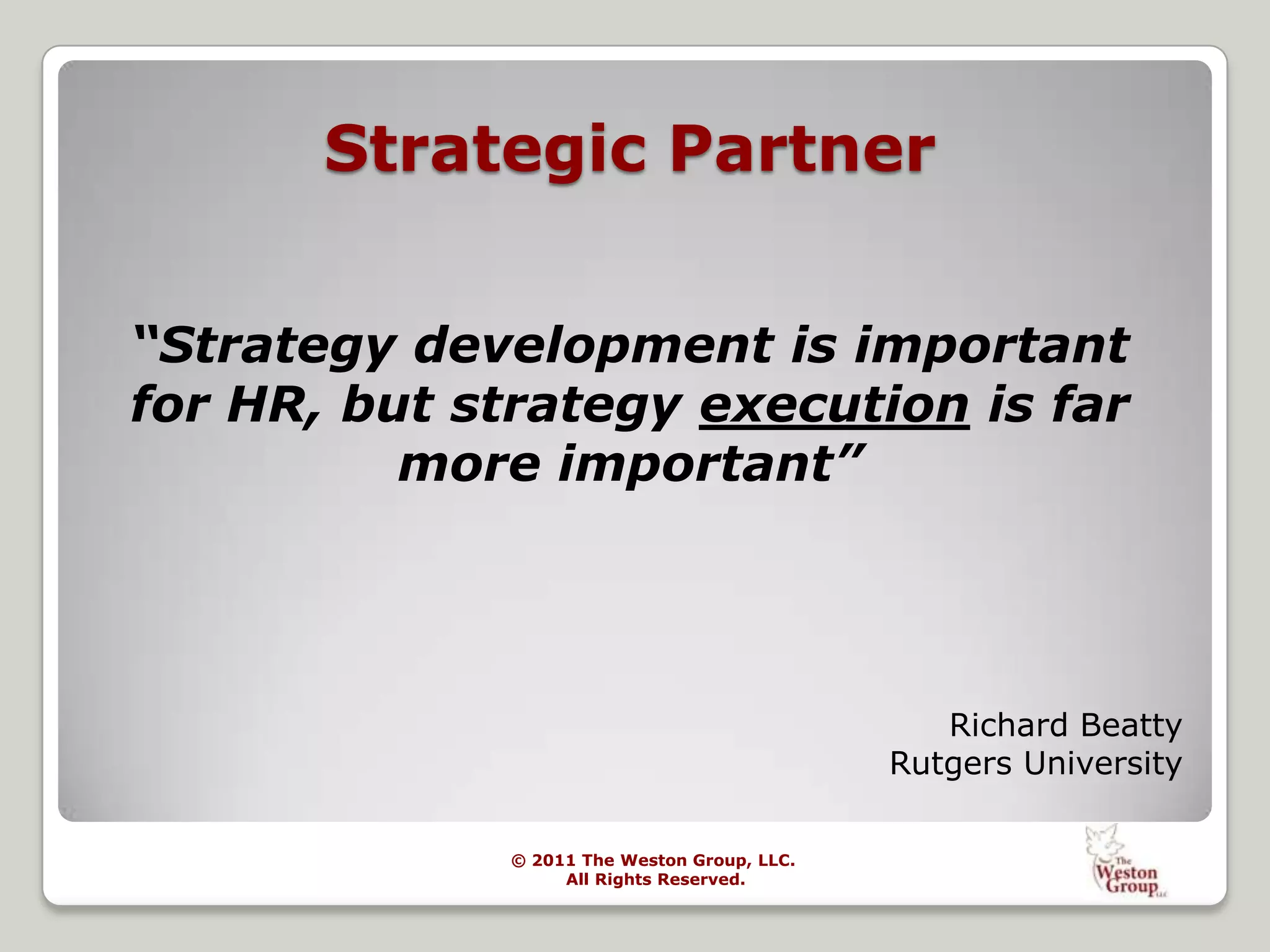 U.S. 8th Circuit Court of Appeals.PATRICIA DOUGHERTY RN SPHRSenior Vice President & PrincipalTrish@TheWestonGroup.comMs. Dougherty is a recognized “change agent” who welcomes     the need for positive change, is willing to champion the cause    and motivate people to see the benefits of the outcome. Trish utilizes a combination of practical, in-depth experience with sound leadership strategies to successfully manage difficult and complex change within an organization.  