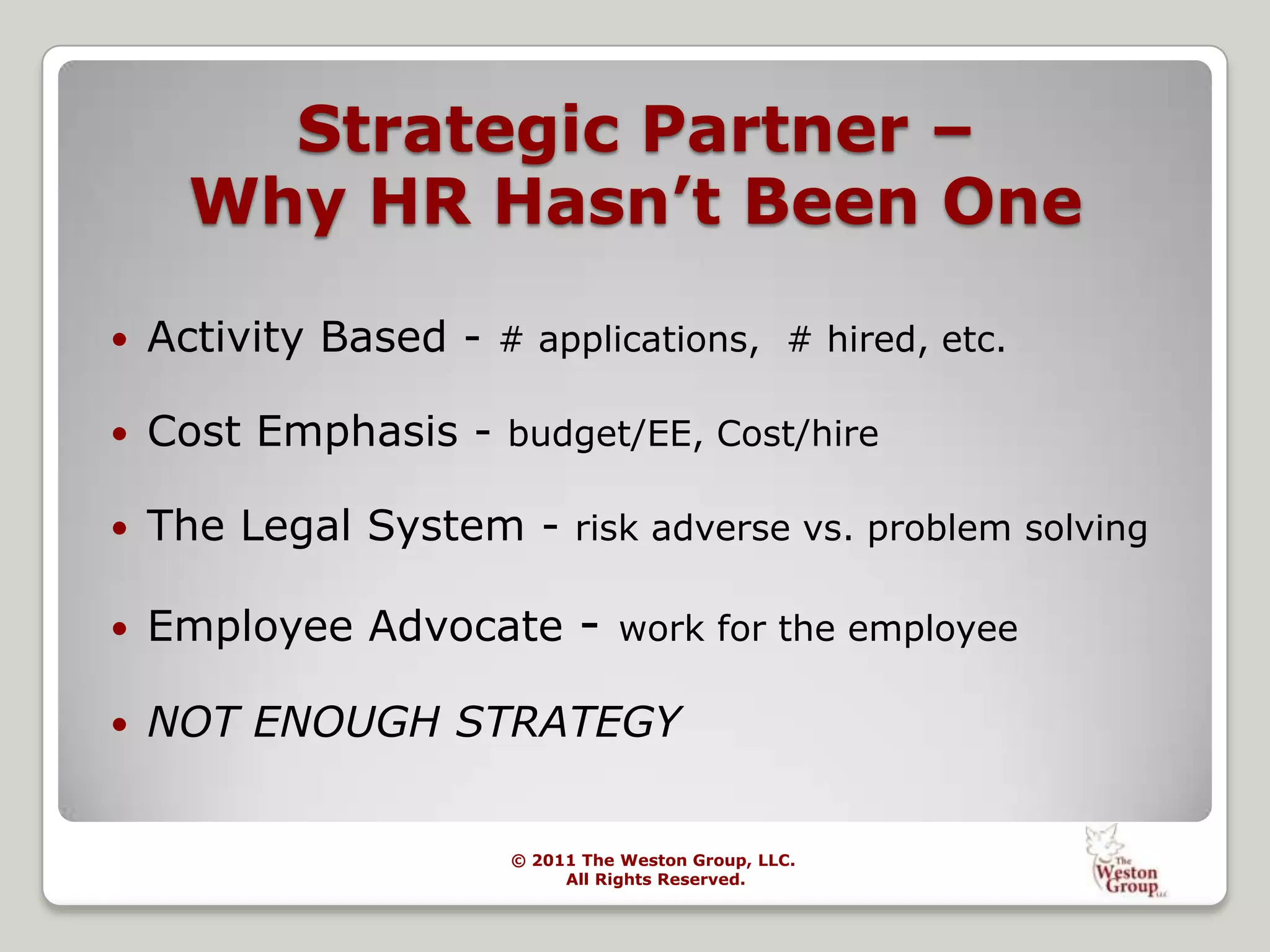 Experience includes Vice President of Human Resources for 10,000+ employees in multi-state locations as well as Director of Nursing and Recruiter experience. 