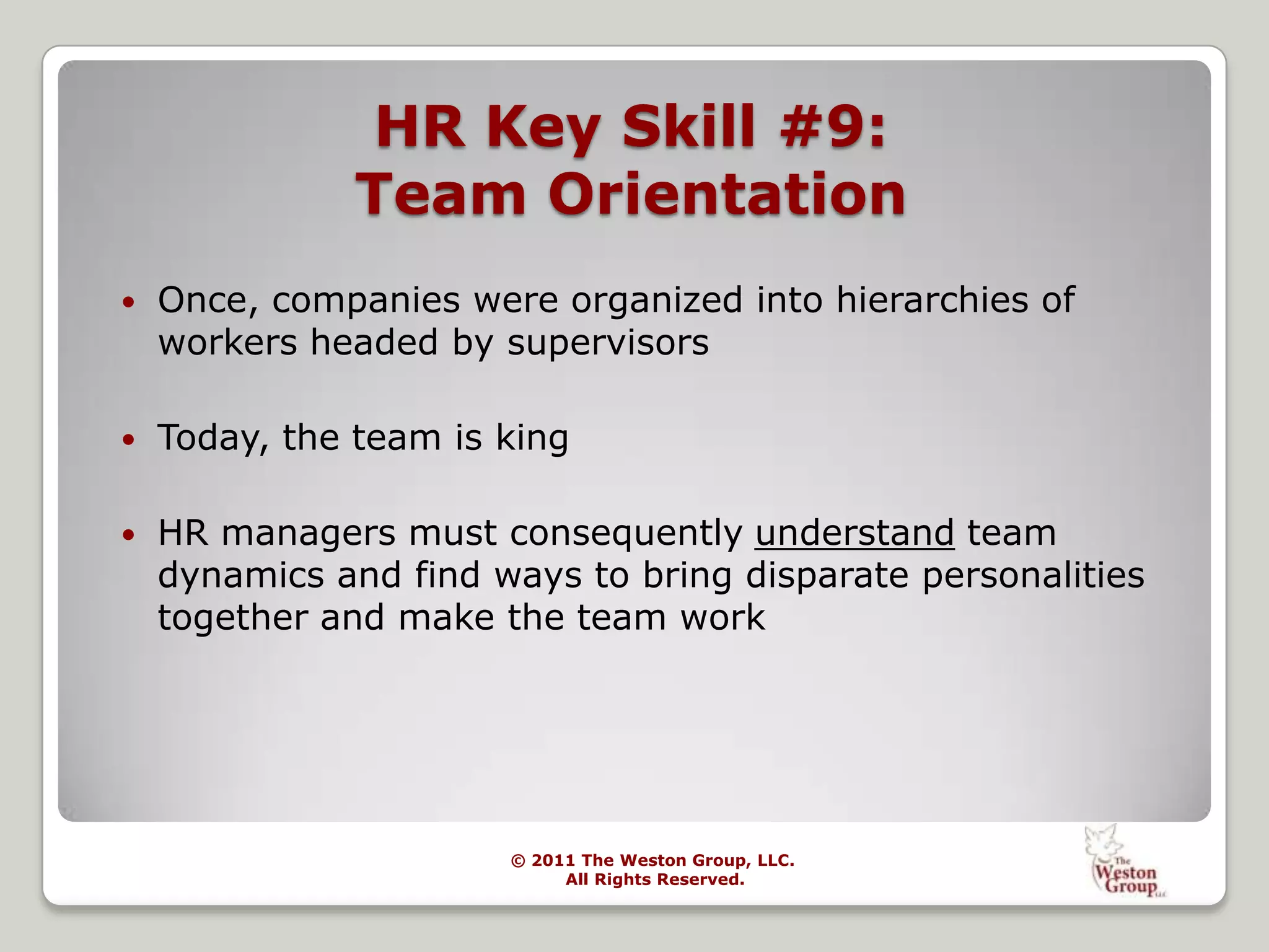 Human Resource Management (HRM) as a function should assist the organization to maximize return on investment (ROI) of human capital & minimize financial riskHR: The Past 100 Years