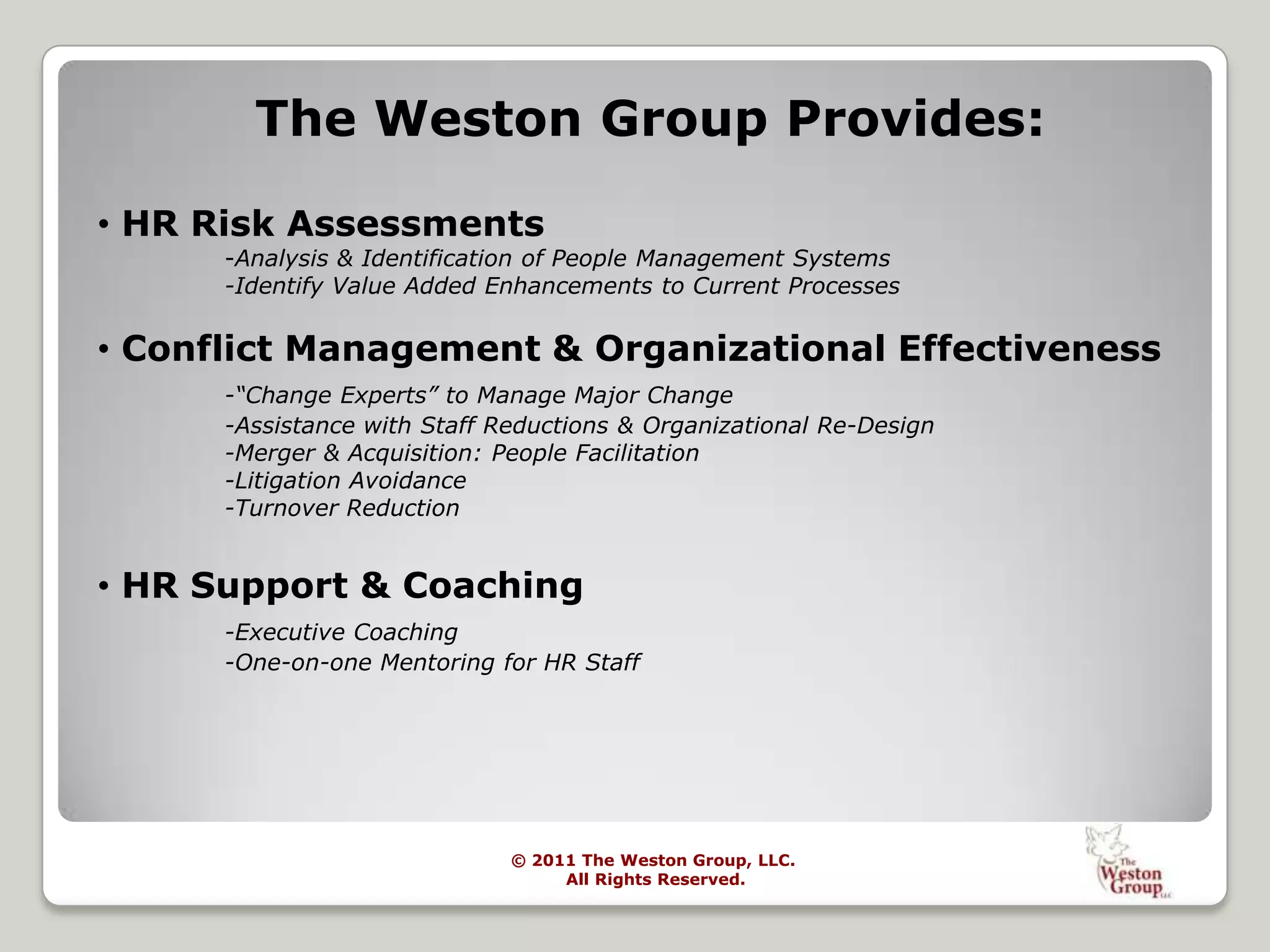 The Legal Arena and HR Law