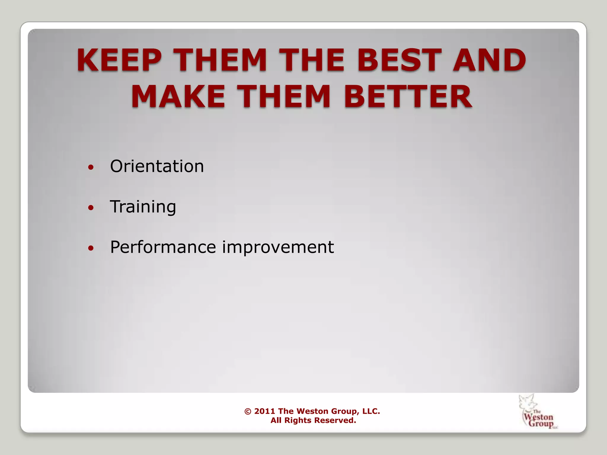 HR Key Skill #9: Team OrientationOnce, companies were organized into hierarchies of workers headed by supervisorsToday, the team is kingHR managers must consequently understand team dynamics and find ways to bring disparate personalities together and make the team work
