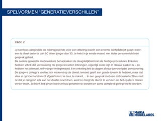 SPELVORMEN “GENERATIEVERSCHILLEN”
 