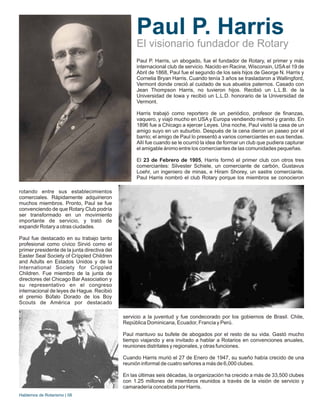 Rotary Founder Hablemos de Rotary | PDF