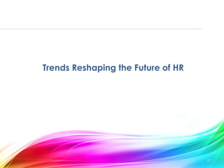 21
Trends Reshaping the Future of HR
 