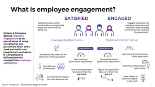 McLean & Company © | 2022 Employee Engagement Trends
What is employee engagement?
McLean & Company
defines employee
engage...