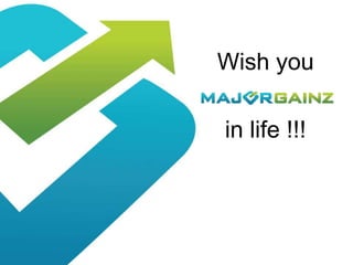 Wish you
in life !!!
 