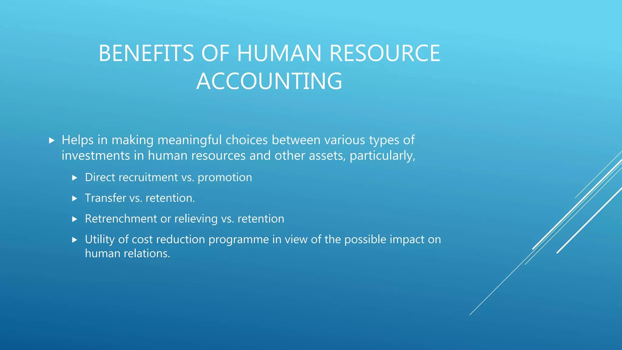Human resource accounting