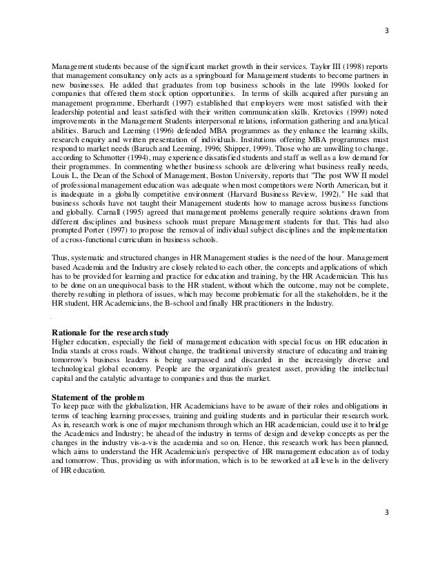 Human resources paper sample image