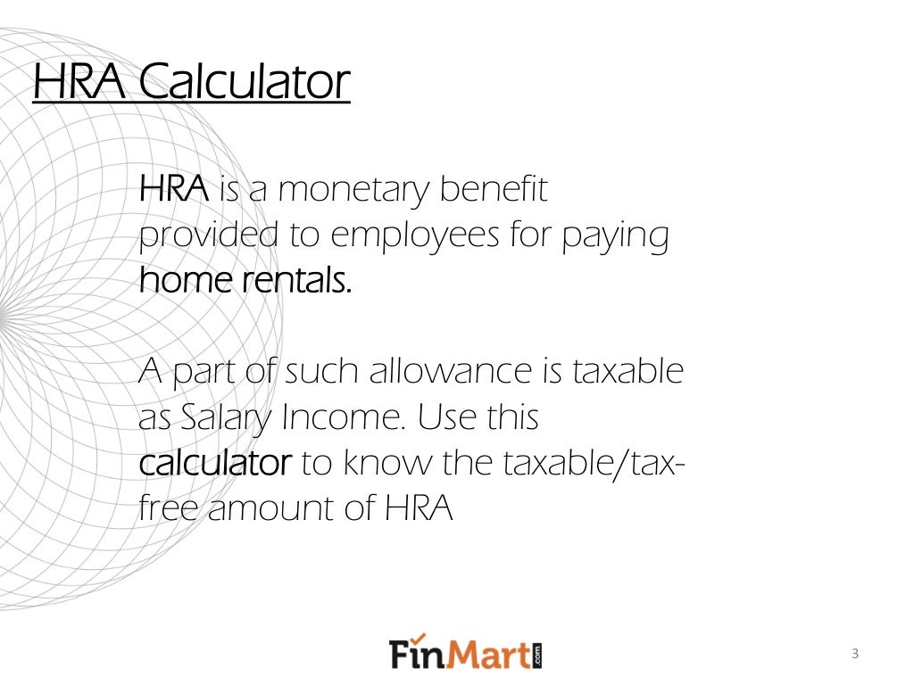House Rent Allowance (HRA) Calculator
