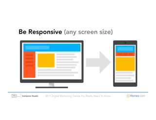 2017 Digital Marketing Trends You Really Need To Know
Be Responsive (any screen size)
 