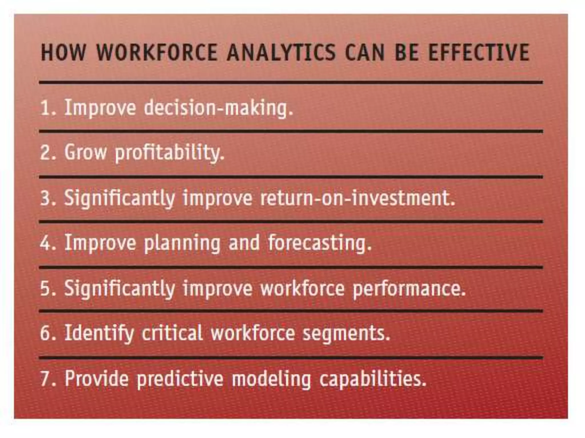 Hr analytics