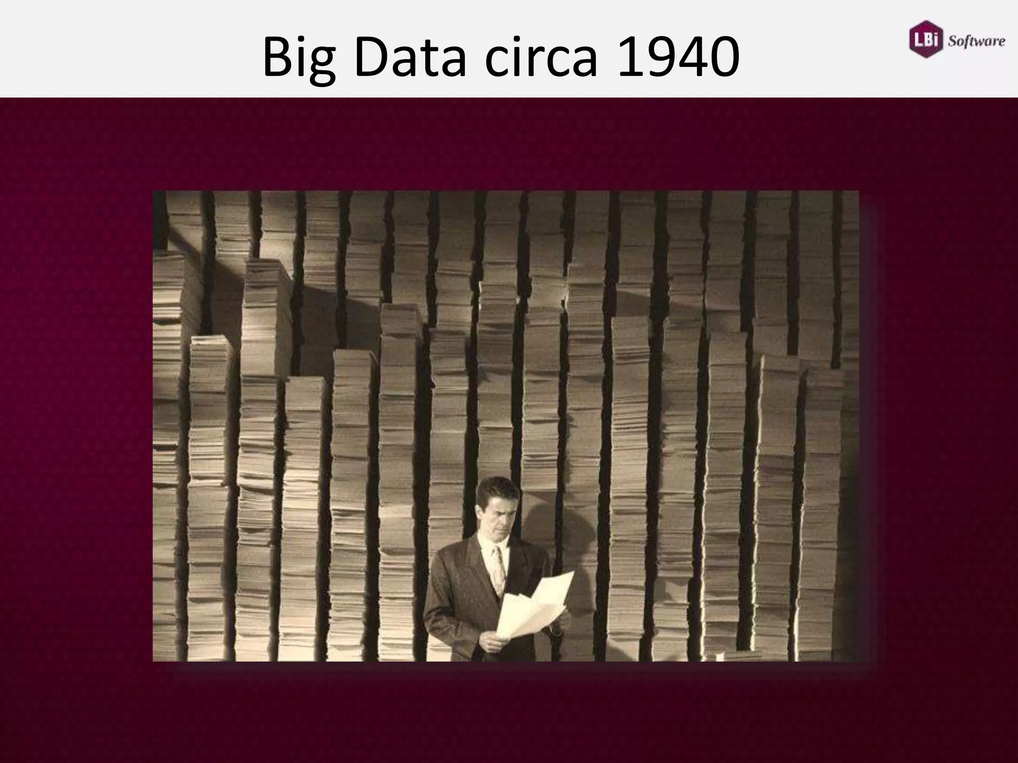 Big Data circa 1940
 