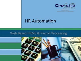 HR Automation Web Based HRMS & Payroll Processing 