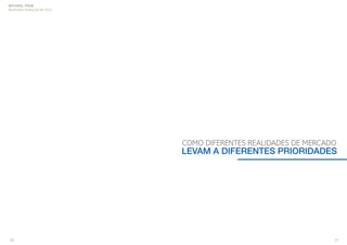MICHAEL PAGE
Barômetro Global de RH 2013

COMO DIFERENTES REALIDADES DE MERCADO

LEVAM A DIFERENTES PRIORIDADES

10

11

 