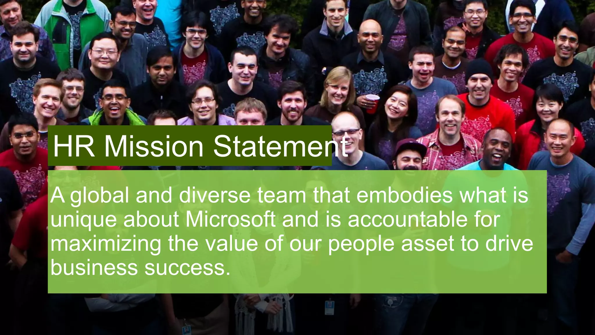 HR Mission Statement
 