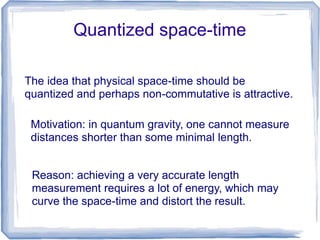 Quantize Time Quantum Geometry: A reunion of math and physics | PPT