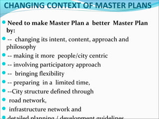 Role and Importance of master plan | PPT
