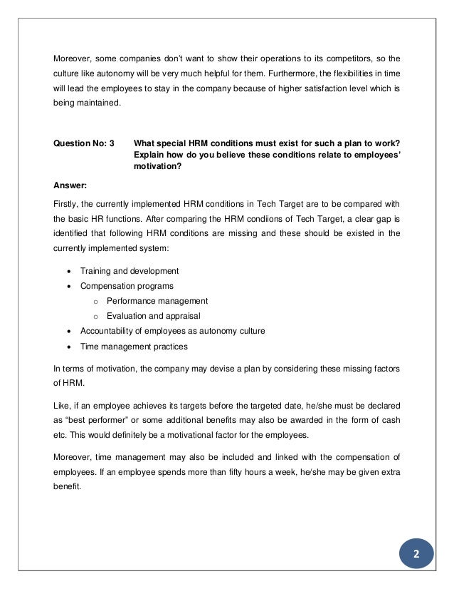 HR Case Studies Solved