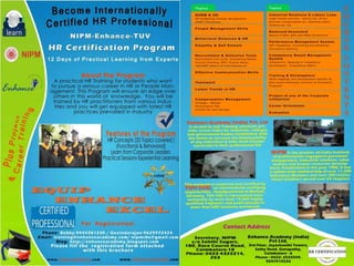 International HR Certification Students Enhance Nipm