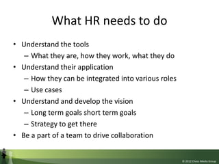 The Role of HR in Enterprise Collaboration